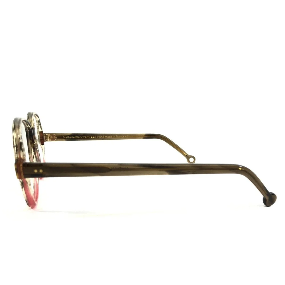 Nathalie Blanc Eyeglasses Frames LUCIANE 337 Brown Red Horn Full Rim 50-17-145